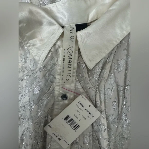 NWT Free People New Romantics Tuxedo Dress | Boho Mini Dress - Picture 5 of 5